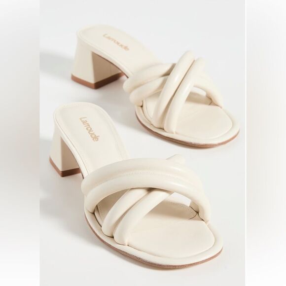 Revolve Larroude Laguna Sandals in Ivory, size 9 - Picture 4 of 12